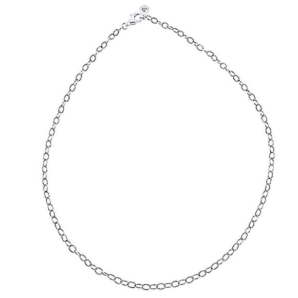 BARSE Textured Links Sterling Silver Necklace 20” - Picture 5 of 10